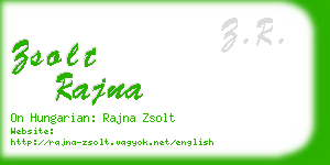 zsolt rajna business card